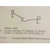 9152 -HO Coupler Lift Bars, 'V' shaped , w/ raised levers , w/ eyelets, G.E. Dash 8  - Pkg. 2